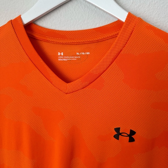 ⭐️ NWOT UNDER ARMOUR Men’s Velocity Jacquard Short Sleeve XL Shirt - Picture 5 of 10